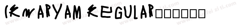 IRMaryam Regular字体转换